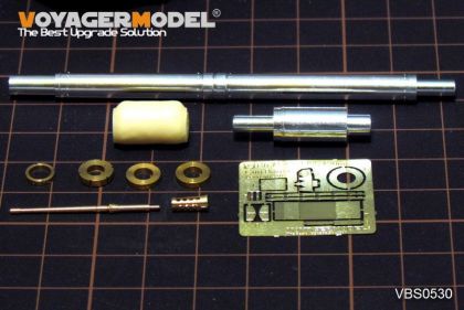 1:35 Modern German Rh-M-120 L/55 120mm Gun Barrel w/machine gun(Leopard2 Revolution2)(GP)