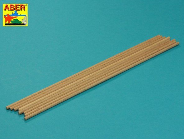 Wood round rods O 4mm length 250mm x 8 pcs.