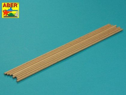 Wood round rods O 4mm length 250mm x 8 pcs.