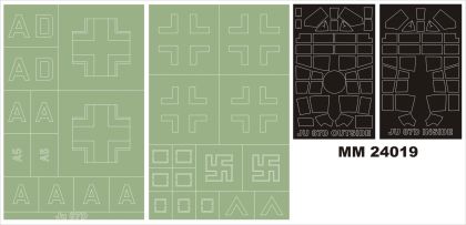 1:24 Junkers Ju-87D-5 'Stuka' 2 canopy masks