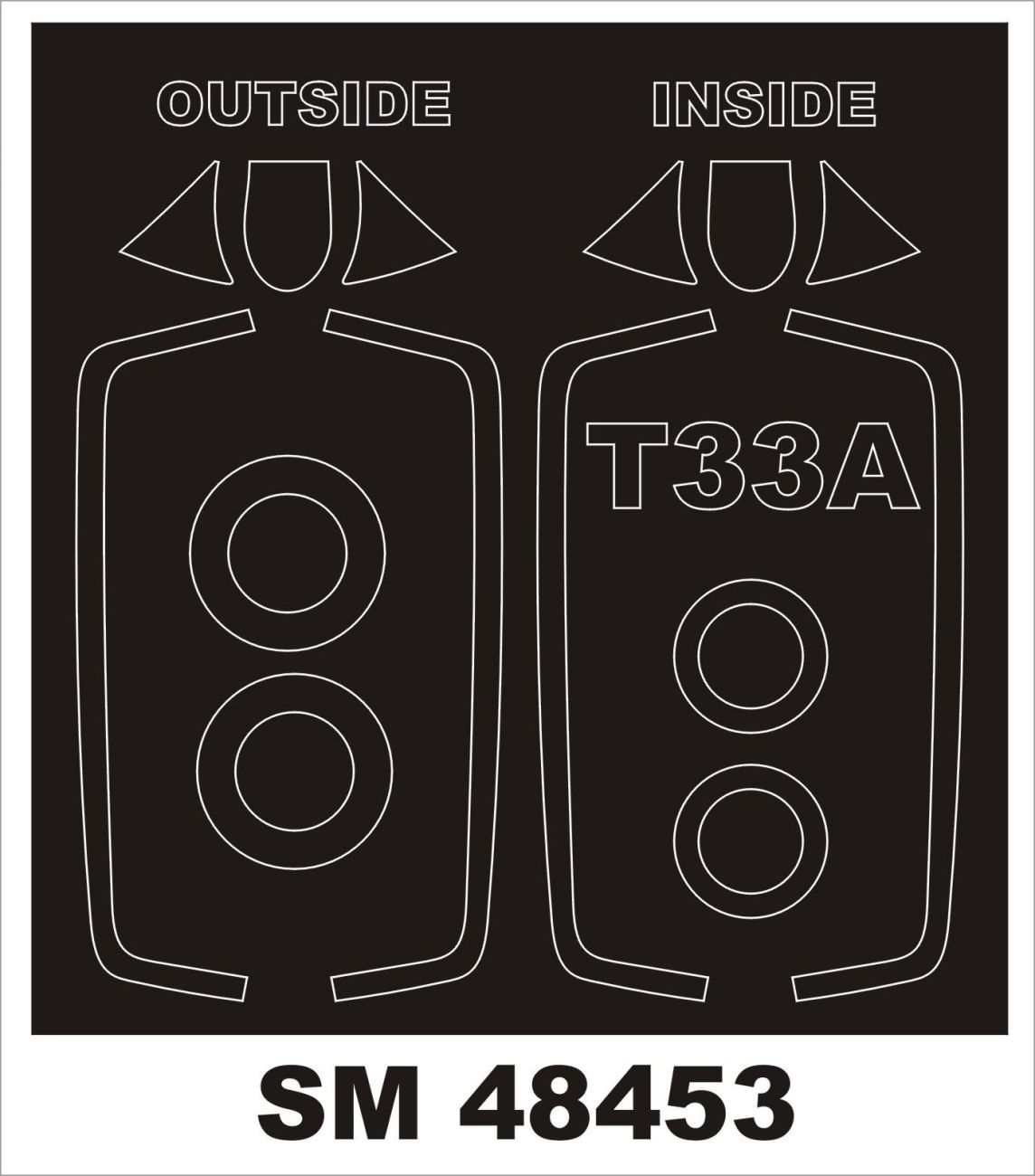 1:48 Lockheed T-33A Early Version (outside, inside)