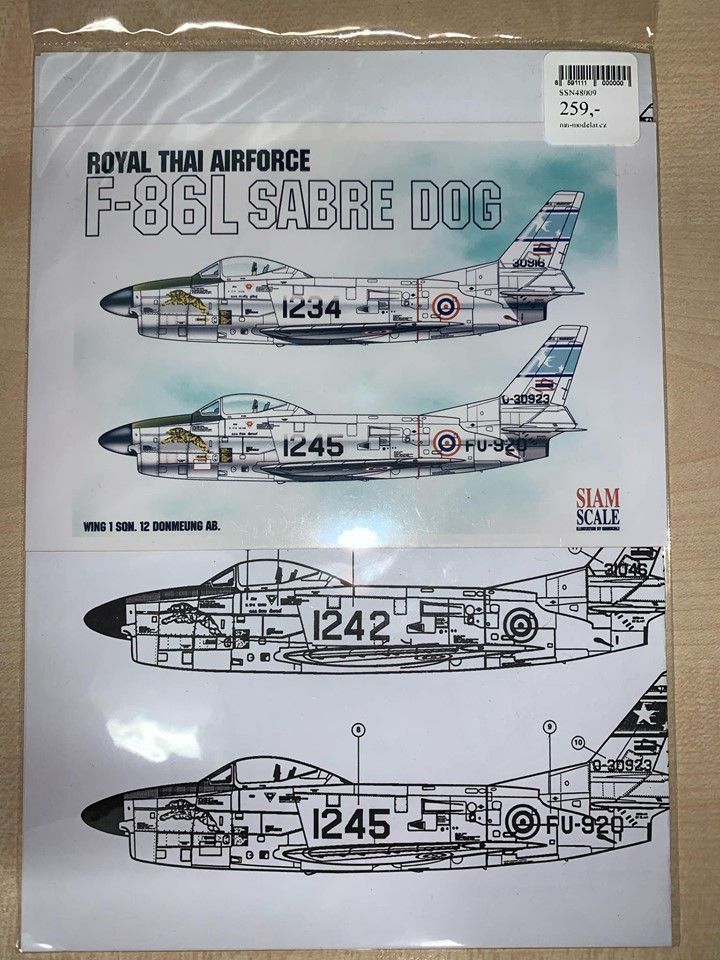 1:48 North American F86L Sabre Dog (R.Thai AF)