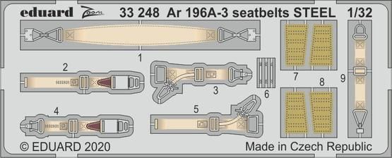 1:32 Arado Ar-196A-3 seatbelts STEEL