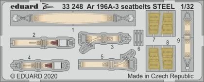 1:32 Arado Ar-196A-3 seatbelts STEEL