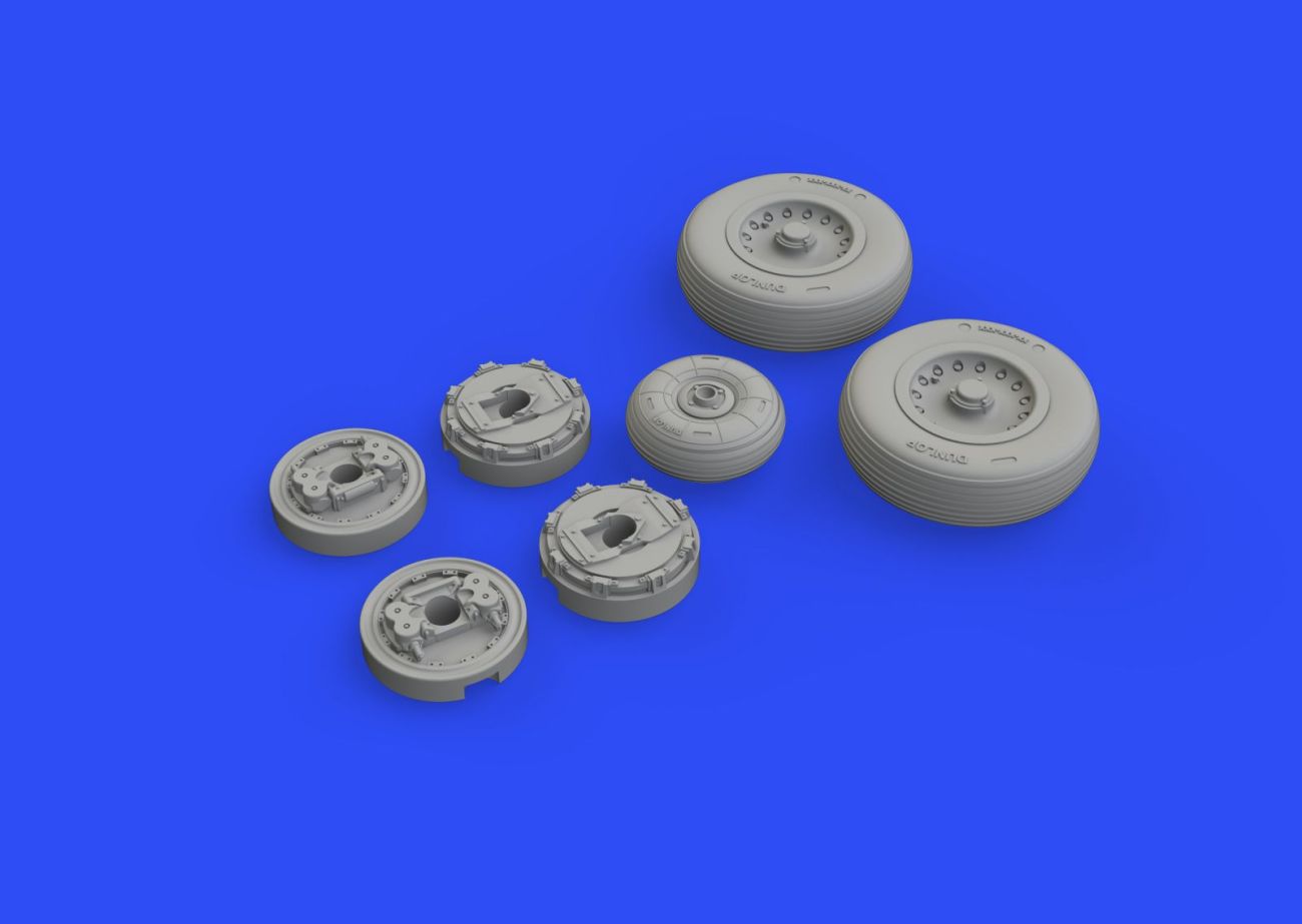 1:48 Dassault Mirage IIIC wheels