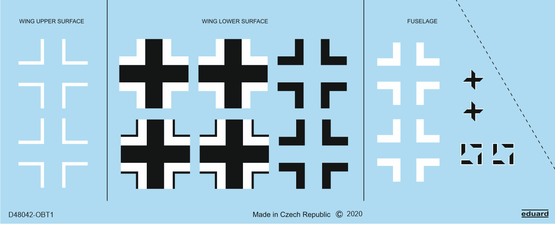 1:48 Messerschmitt Bf-109G-10 Erla national insignia