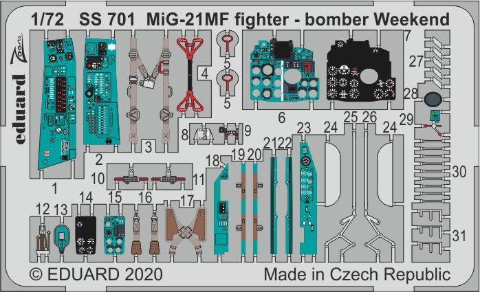 1:72 Mikoyan MiG-21MF fighter-bomber Weekend