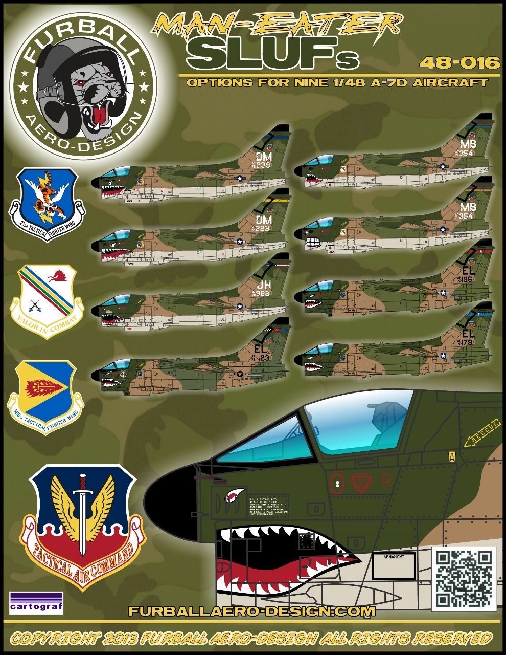 1:48 Vought A-7D Corsair II. “Man-Eater SLUFs'