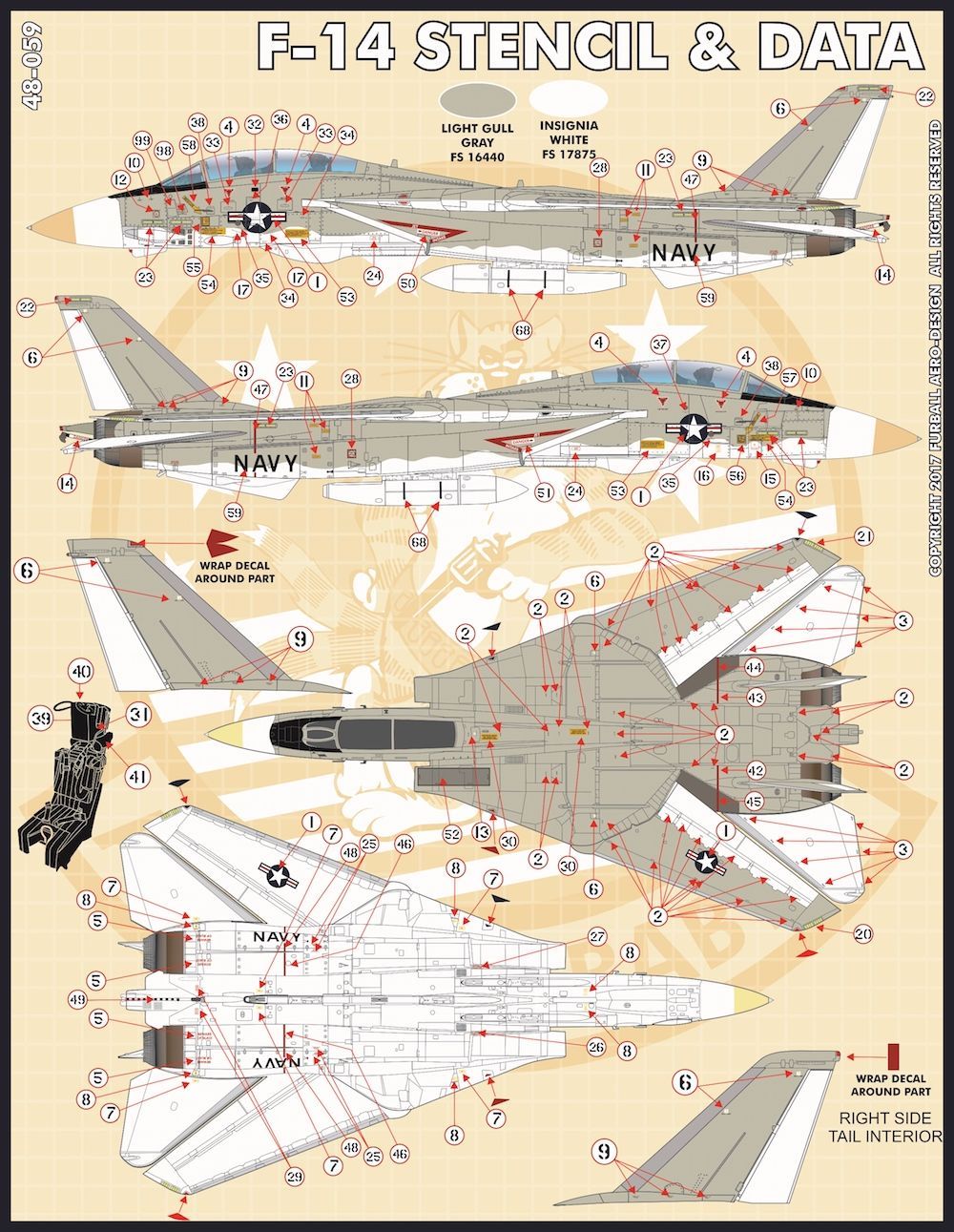 1:48 F-14 Stencils & Data