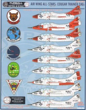 1:48 Air Wing All Stars: Cougar Trainer CAGs F9F-8T TF-9J