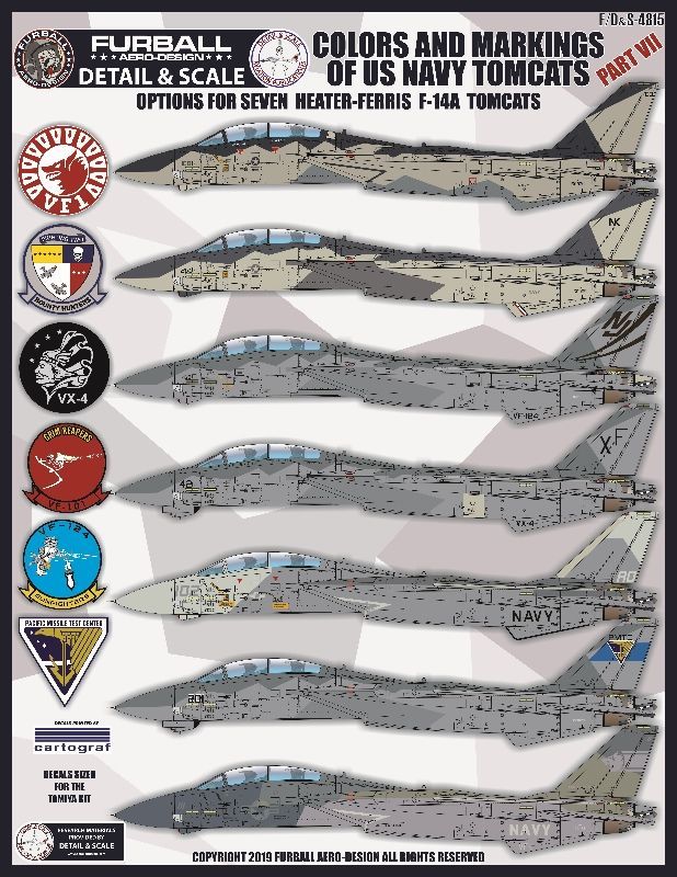1:48 Colors and Markings of US Navy Tomcats Part VII