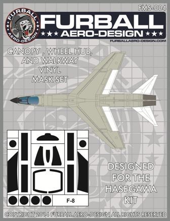 1:48 Vought F-8E Crusader (designed to be used with Hasegawa kits)