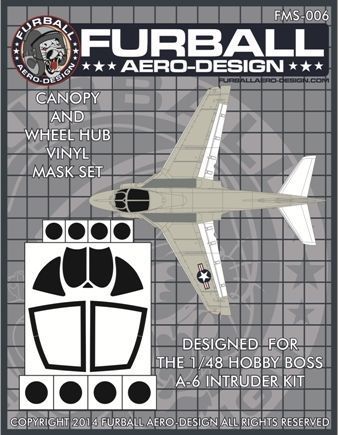 1:48 Grumman A-6 Intruder Vinyl Mask Set (designed to be used with the Hobby Boss kits)