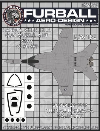 1:48 Boeing F/A-18E Super Hornet Vinyl Mask Set (designed to be used with the Hasegawa kits)