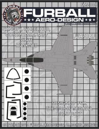 1:48 Boeing F/A-18F Super Hornet Vinyl Mask Set (designed to be used with the Hasegawa kits)