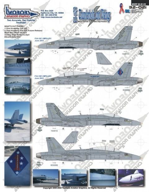 1:32 Marine Hornets of Operation Iraqi Freedom F/A-18C/D Thunderbolts and vikings