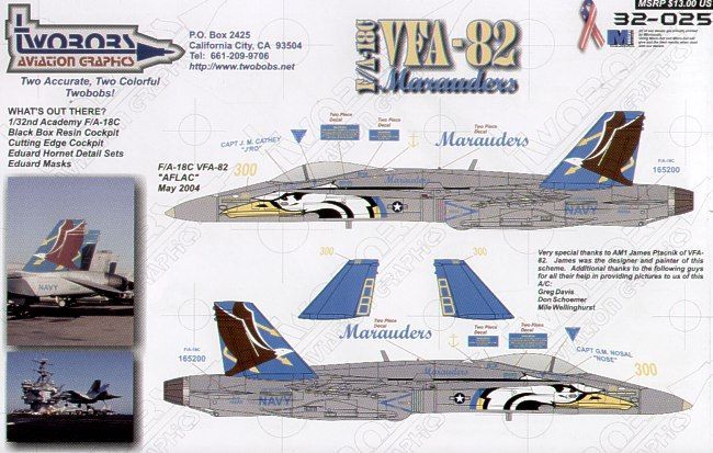 1:32 F/A-18C VFA-82 AFLAC Hornet