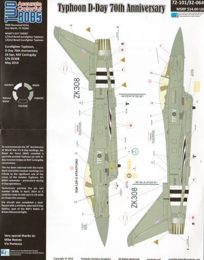 1:32 Eurofighter Typhoon FGR.4 D-Day 70th Anniversary
