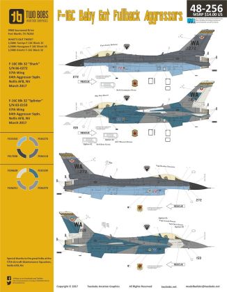 1:48 Lockheed-Martin F-16C Fighting Falcon 'Baby Got Fullback' Aggressors