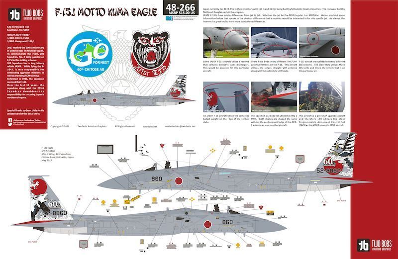 1:48 McDonnell F-15J Motto Kuma Eagles