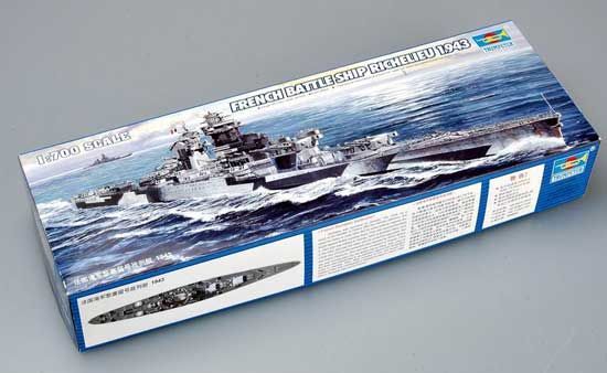 1:700 French battleship Richelieu 1943