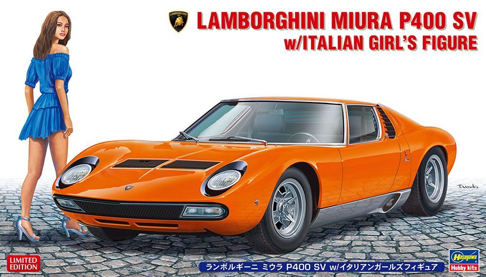 1:24 Lamborghini Miura P400 SV w/Italian Girl's Figure