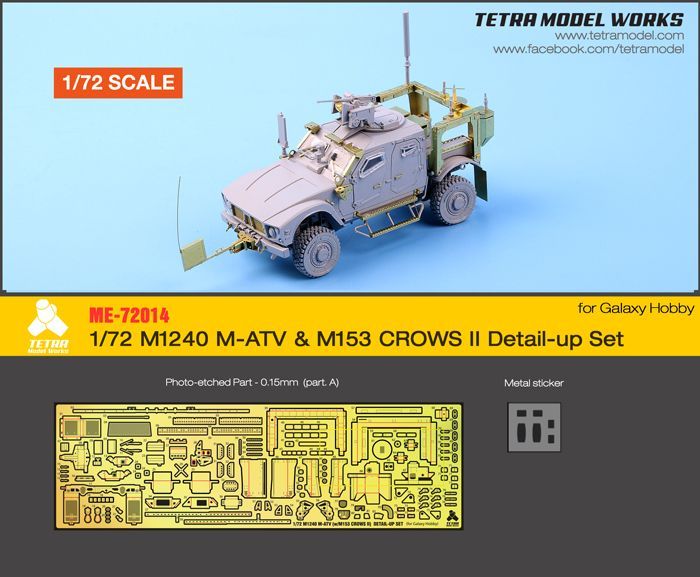 1:72 M1240 M-ATV & M153 CROWS II Detail-up Set (for Galaxy Hobby)