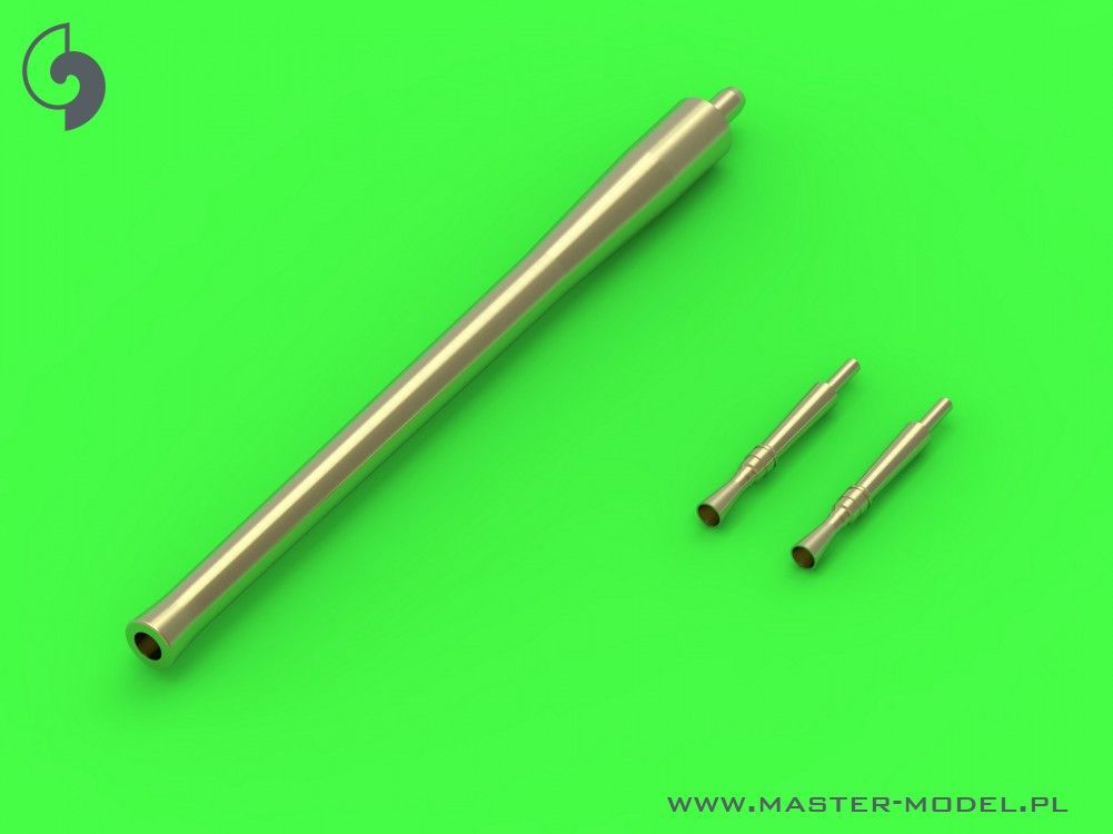 1:72 British QF 2-pdr (40mm) - version Mk.IX (smooth barrel) + Besa MG tips