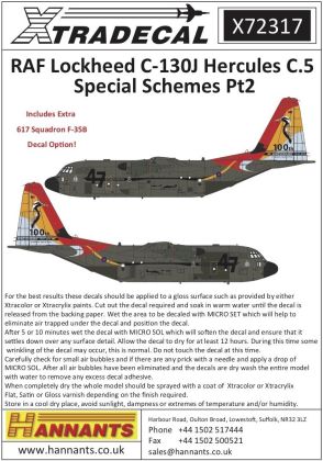 1:72 RAF Lockheed C-130J Hercules C.5 Special Schemes Pt2
