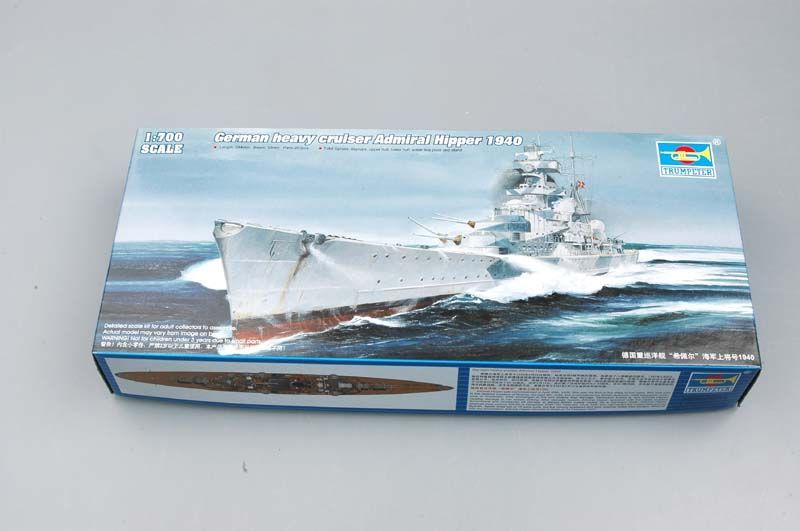 1:700 German Cruiser Admiral Hipper 1940