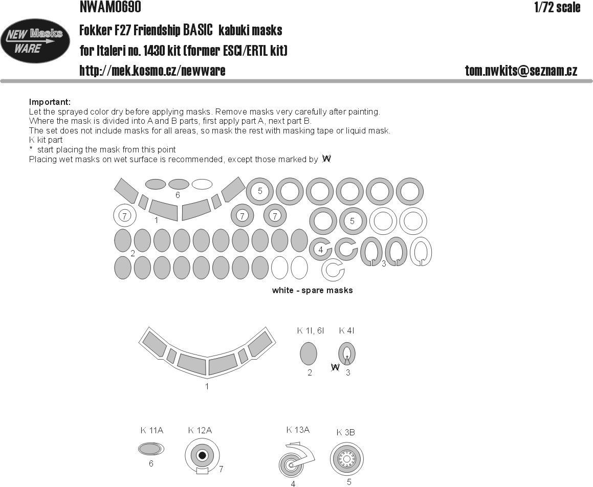 1:72 Fokker F27 Friendship basic (Italeri/Esci)