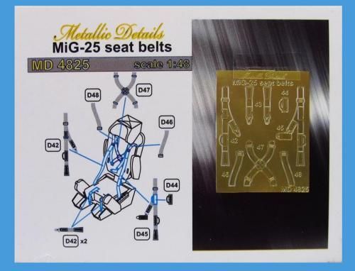 1:48 MiG-25. Seat belts
