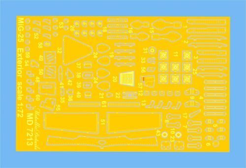 1:72 MiG-25. Exterior