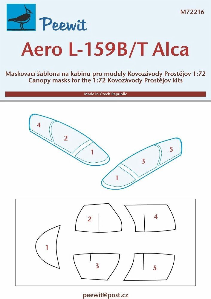 1:72 Canopy mask L-159B/T Alca (KP)