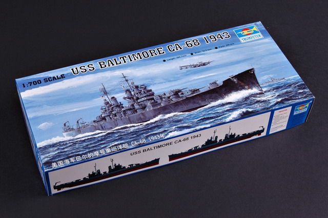 1:700 USS BALTIMORE CA-68 1943