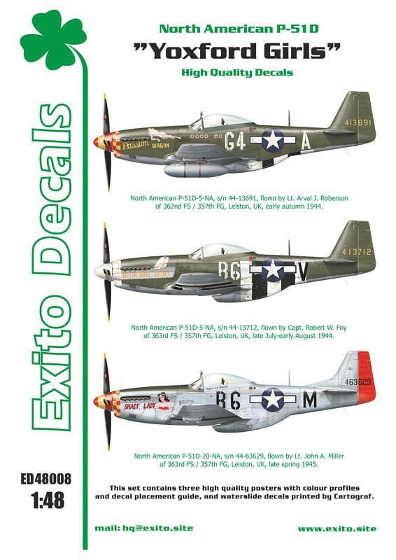 1:48 Yoxford Girls - North American P-51D Mustang