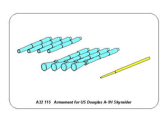 1:32 Armament for US Douglas A-1H Skyraider