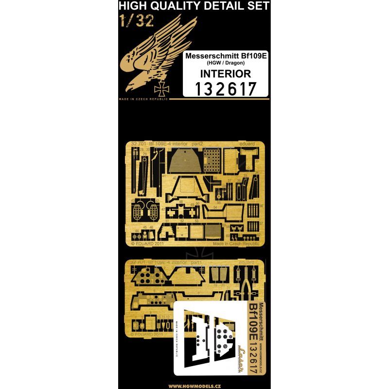 1:32 Messerschmitt Bf 109E - INTERIOR - HGW/Dragon