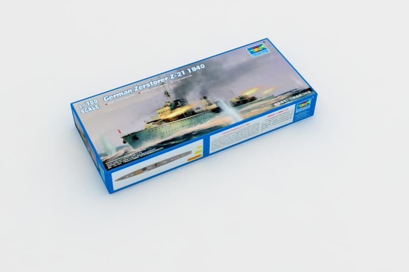 1:700 German Zerstorer Z-21 1940