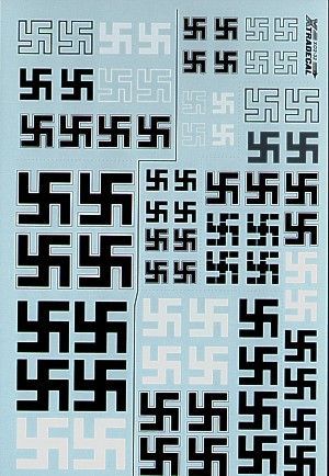 1:32 Luftwaffe/German Swastikas. Various styles including solid and outline.
