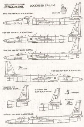 1:48 Reccon Aircraft Lockheed TR-1A/B and U-2R