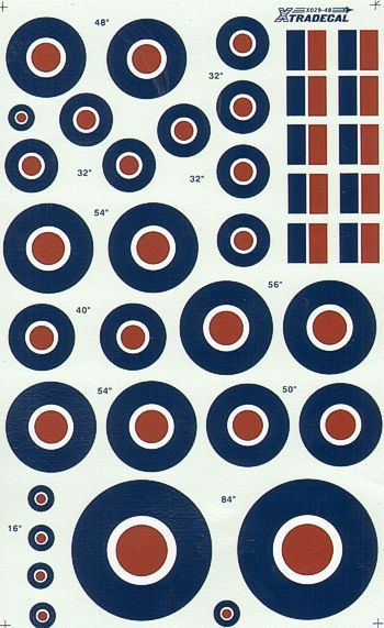 1:48 RAF National Insignia/Roundels C Type