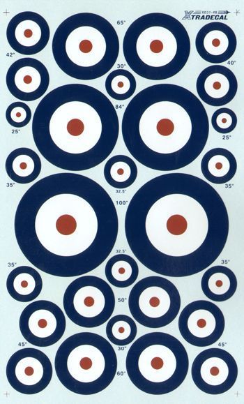 1:48 RAF National Insignia/Roundels A type.