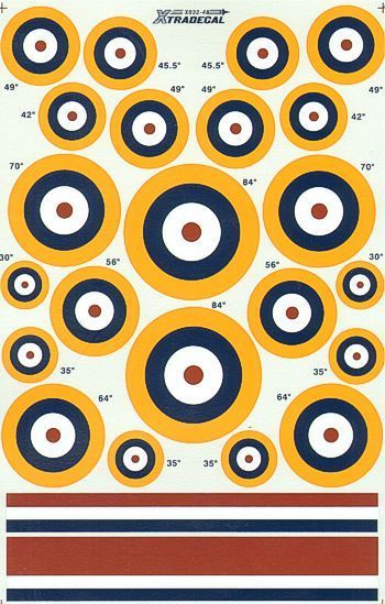 1:48 RAF National Insignia/Roundels A1 Type.