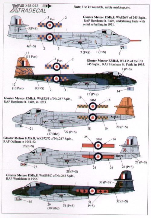1:48 Gloster Meteor F.8