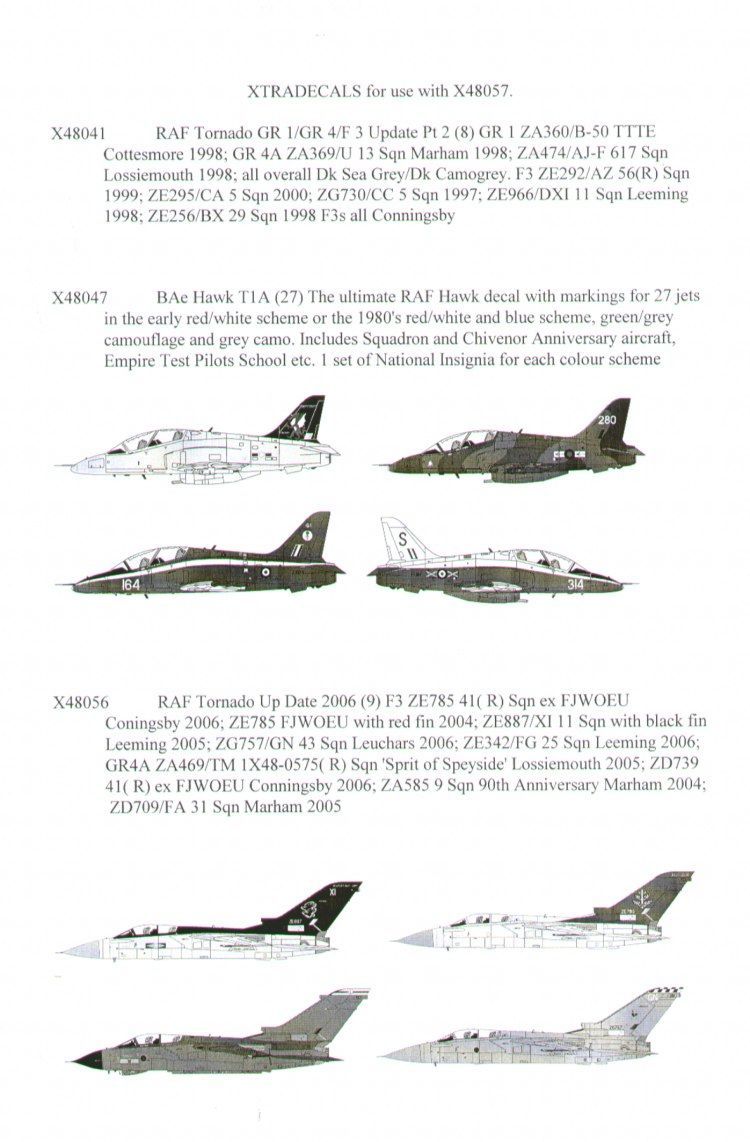 1:48 RAF Stencil Data and Roundels decal sheet