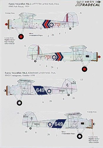 1:48 Fleet Air Arm Fairey Swordfish Mk.I 1938-39