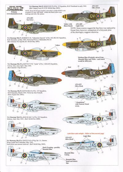 1:48 North-American P-51D Mustang in RAF service