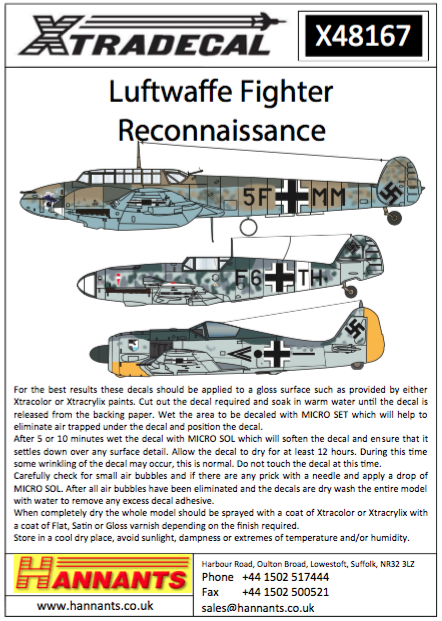 1:48 Luftwaffe Reconnaissance Fighters