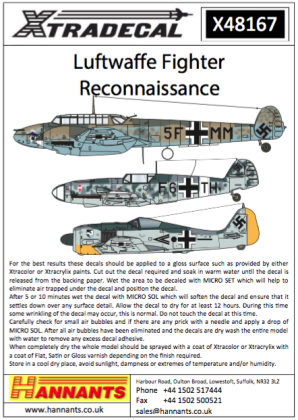 1:48 Luftwaffe Reconnaissance Fighters